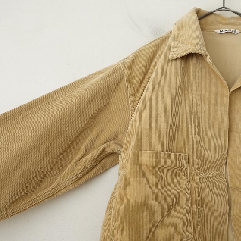 �ڥ�˥��å���/���3.4���ۥ�����꡼ AURALEE Washed Corduroy Shirts Jacket �����ǥ�������㥱�å�  0 (jk25-2509-184)��40J52��