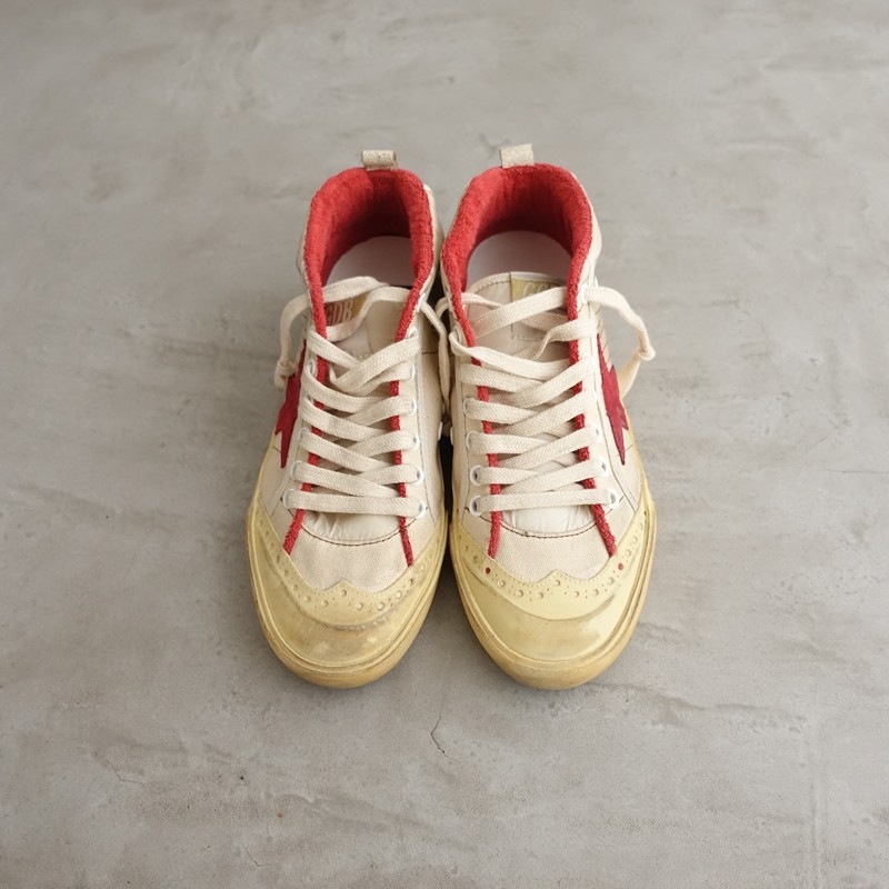 ������ǥ󥰡��� GOLDEN GOOSE MID STAR CANVAS SNEAKER �����Х����ˡ����� 36/23  36 (sh10-2604-162)��32E62��