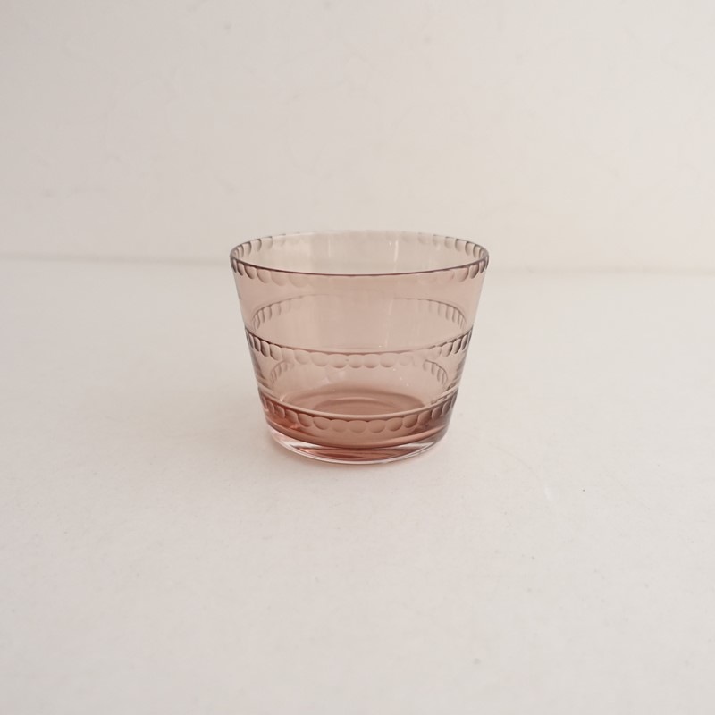 辻和美　皿　ピンク 美品】辻和美 tsuji kazumi アンクルクラウド グラス (wa23-2608-66