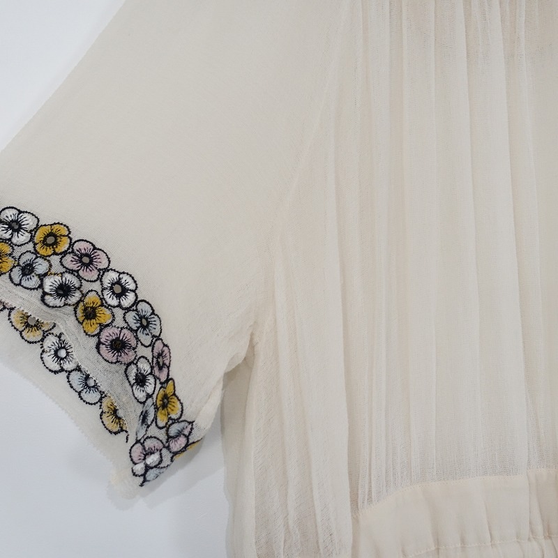 定価8.8万】ミナペルホネン mina perhonen piha 刺しゅうワンピース 38 