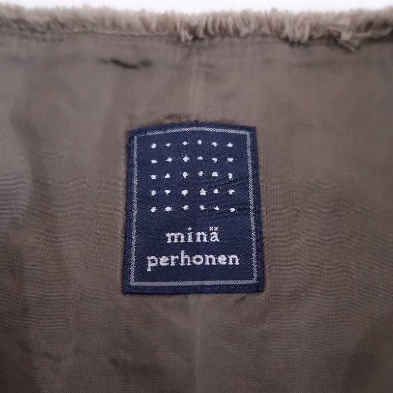 ミナペルホネン mina perhonen happy camouflage ウール混刺繍