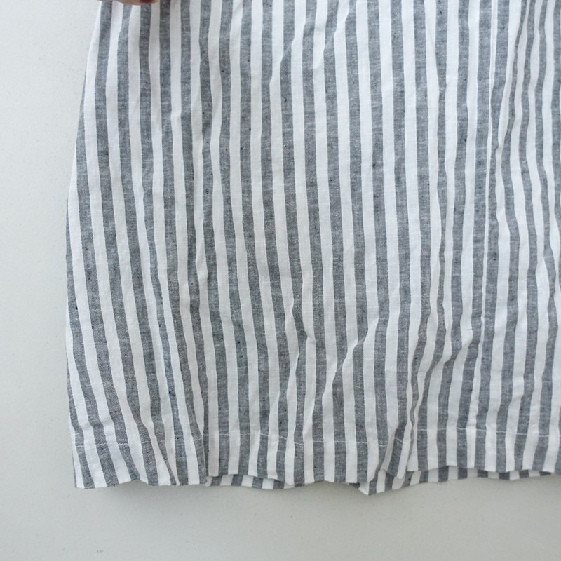 2024/美品/定価3.6万】ネストローブ nest Robe UpcycleLino ストライプ