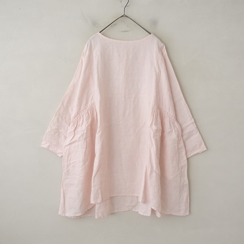 定価2.6万】ネストローブ nest Robe リネンギャザリングチュニック F