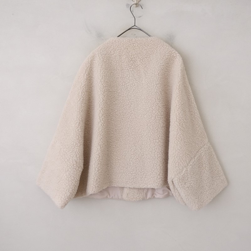 �ȥ����塼 TOUJOURS BOA shawl jacket �ܥ����硼�른�㥱�å�  F (jjk1-2601-3)��92A62��