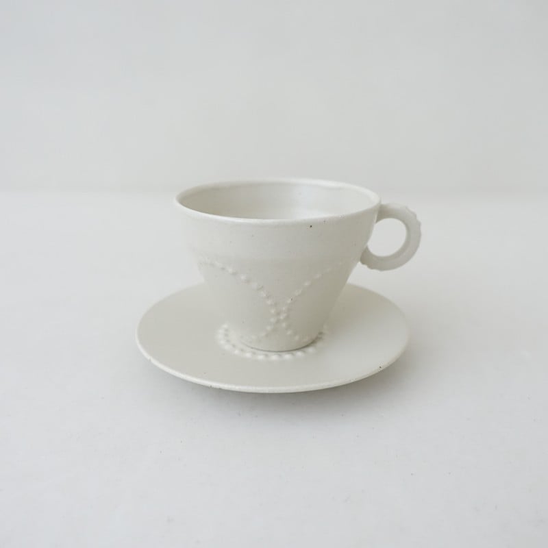 ミナペルホネン mina perhonen tambourine カップ＆ソーサー ホワイト