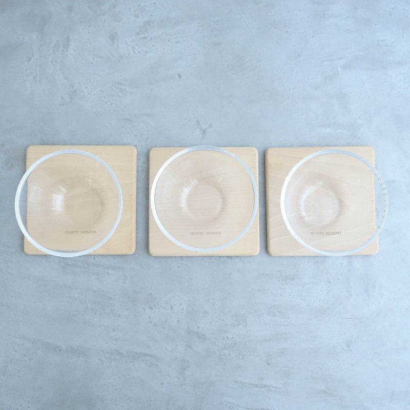 ����ȥ륻���� quatre saisons ���饹�ܥ��� ����դ� 3�����å�   (wa23-2507-63)��40I52��