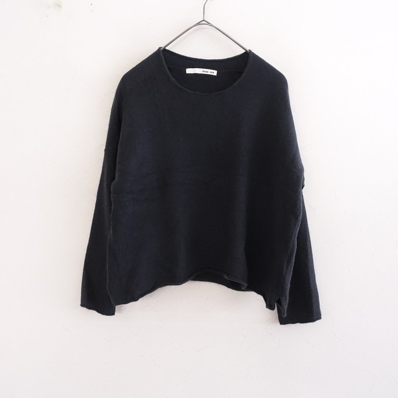 エヴァムエヴァ evam eva ウールカシミヤ圧縮ニットショートプル