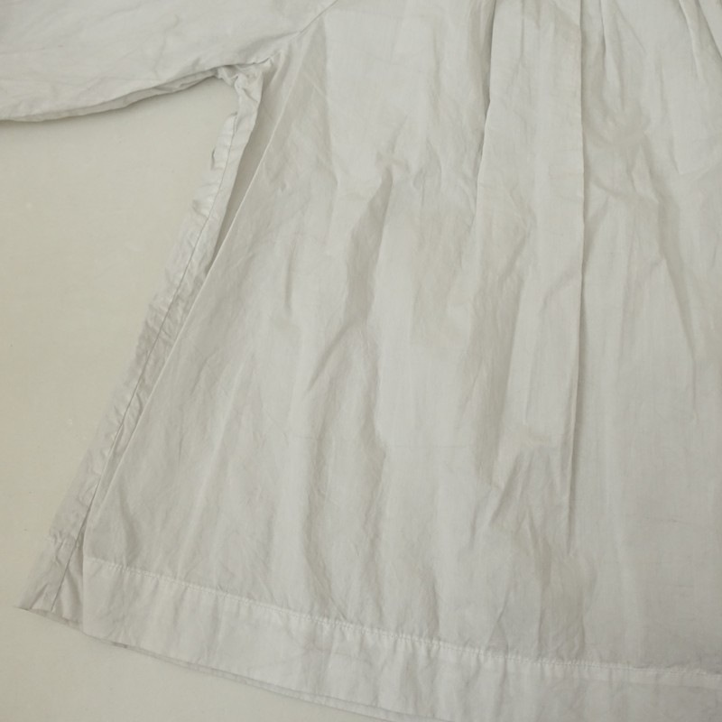 ������/���5.7���ۥȥ����塼 TOUJOURS Natural Garment Dyed Lace Smock Shirt ŷ������֥饦��  2 (j25-2605-772)��03F62��