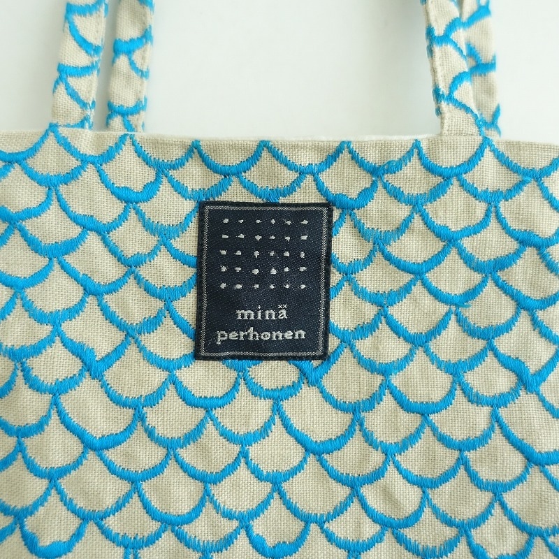 ミナペルホネン パッチワーク mermaid ミニトートバッグ ミナ