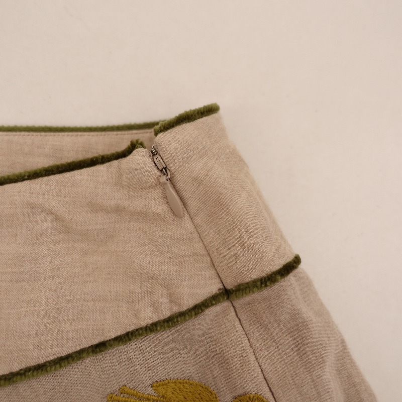 新品未使用ミナペルホネン forest parade スカート ミナペルホネン mina perhonen forest parade 刺繍コットン