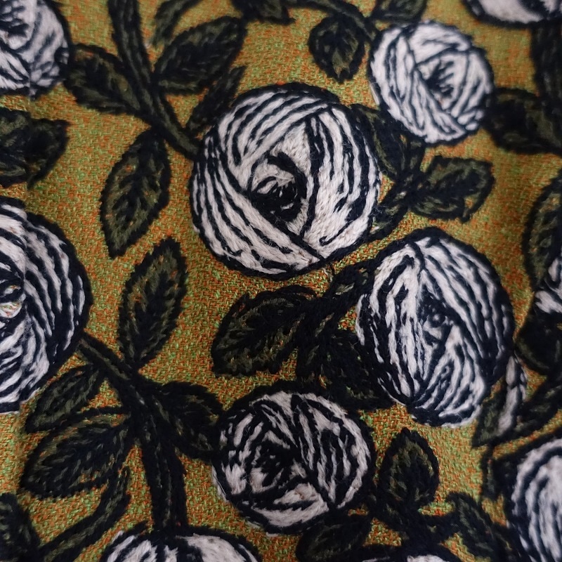 美品】ミナペルホネン mina perhonen rosy リネン刺繍ジャケット 38