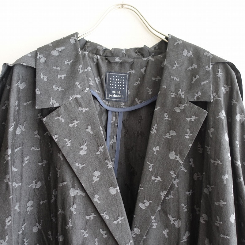 mina perhonen confetti コート 美品】ミナペルホネン mina perhonen confetti コットンシルクコート
