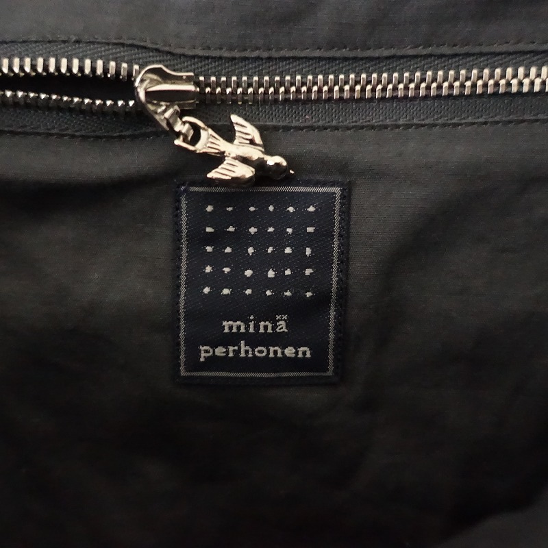 s.ニュールポシェット ショルダーバッグ ミナペルホネン スキップ ブラック t.ニュールポシェット ショルダーバッグ ミナペルホネン