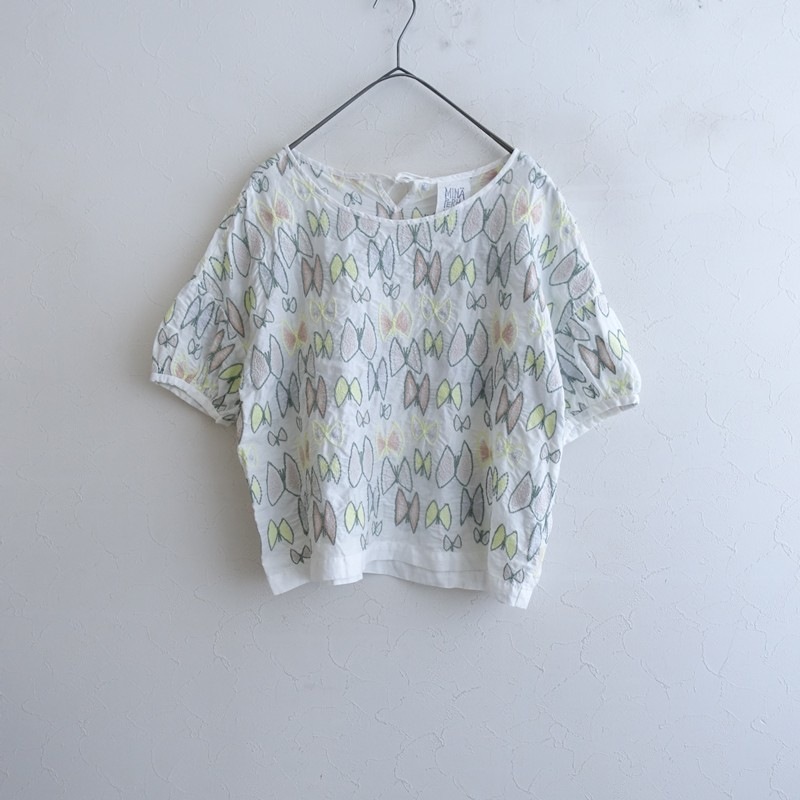 ミナペルホネンランドリー mina perhonen laundry sky flower コットン