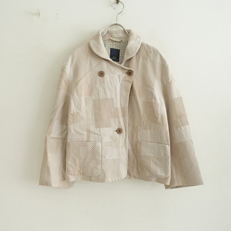 ミナペルホネン mina perhonen paddy コットンジャガードジャケット 38  
