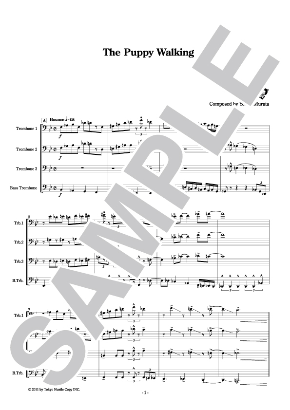 【トロンボーン四重奏】仔犬の散歩