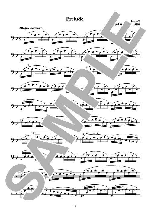 【トロンボーン ソロ】トロンボーンのためのエチュード 無伴奏チェロ組曲 第1番より