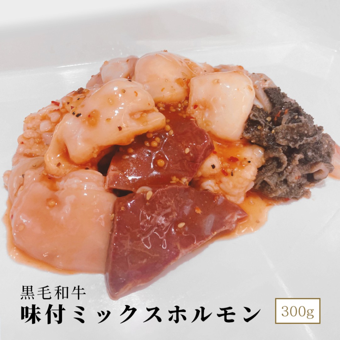 黒毛和牛 味付ミックスホルモン 300g