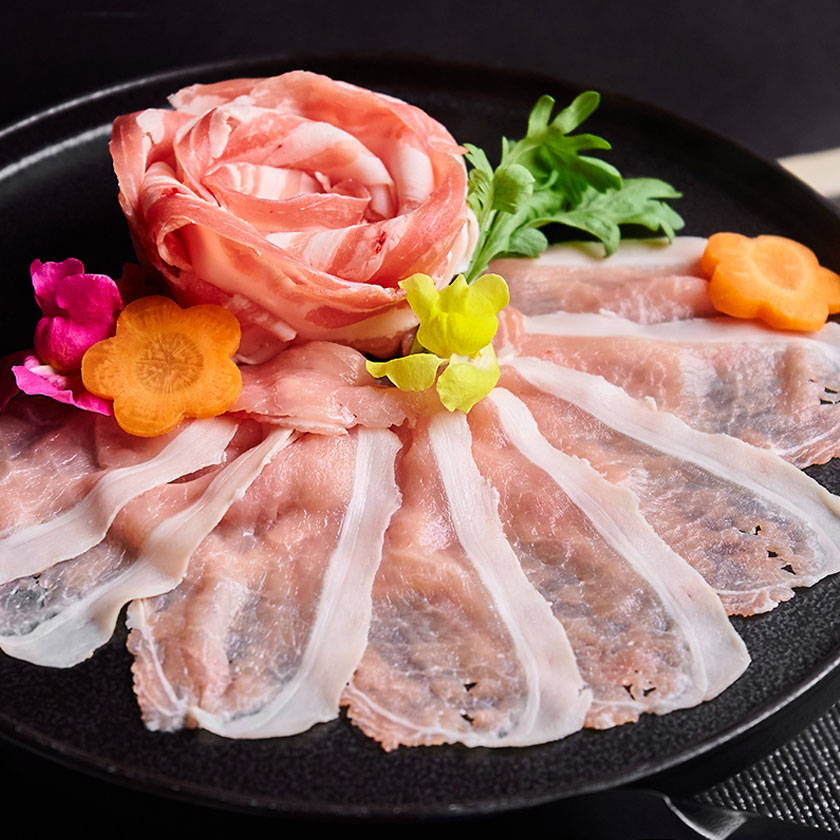 えびすもち豚　肩ロースしゃぶしゃぶ用(シート巻)　冷凍　500g入り