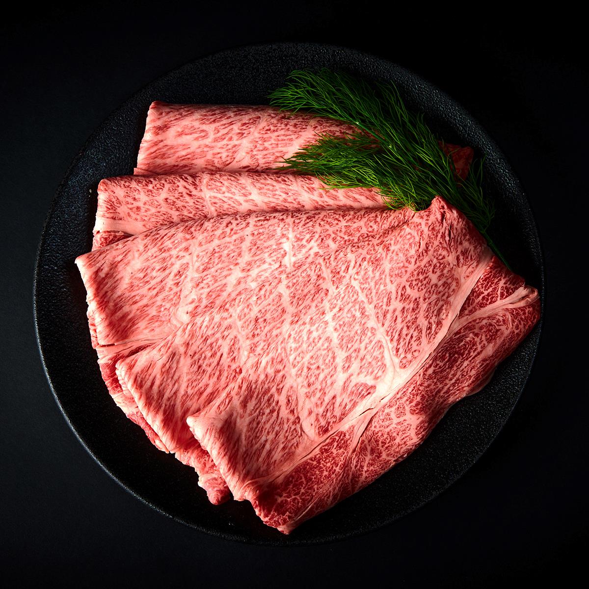 贈答用　黒毛和牛　釀正肉　深喜21プレミアム 肩ロースすき焼き用 400g