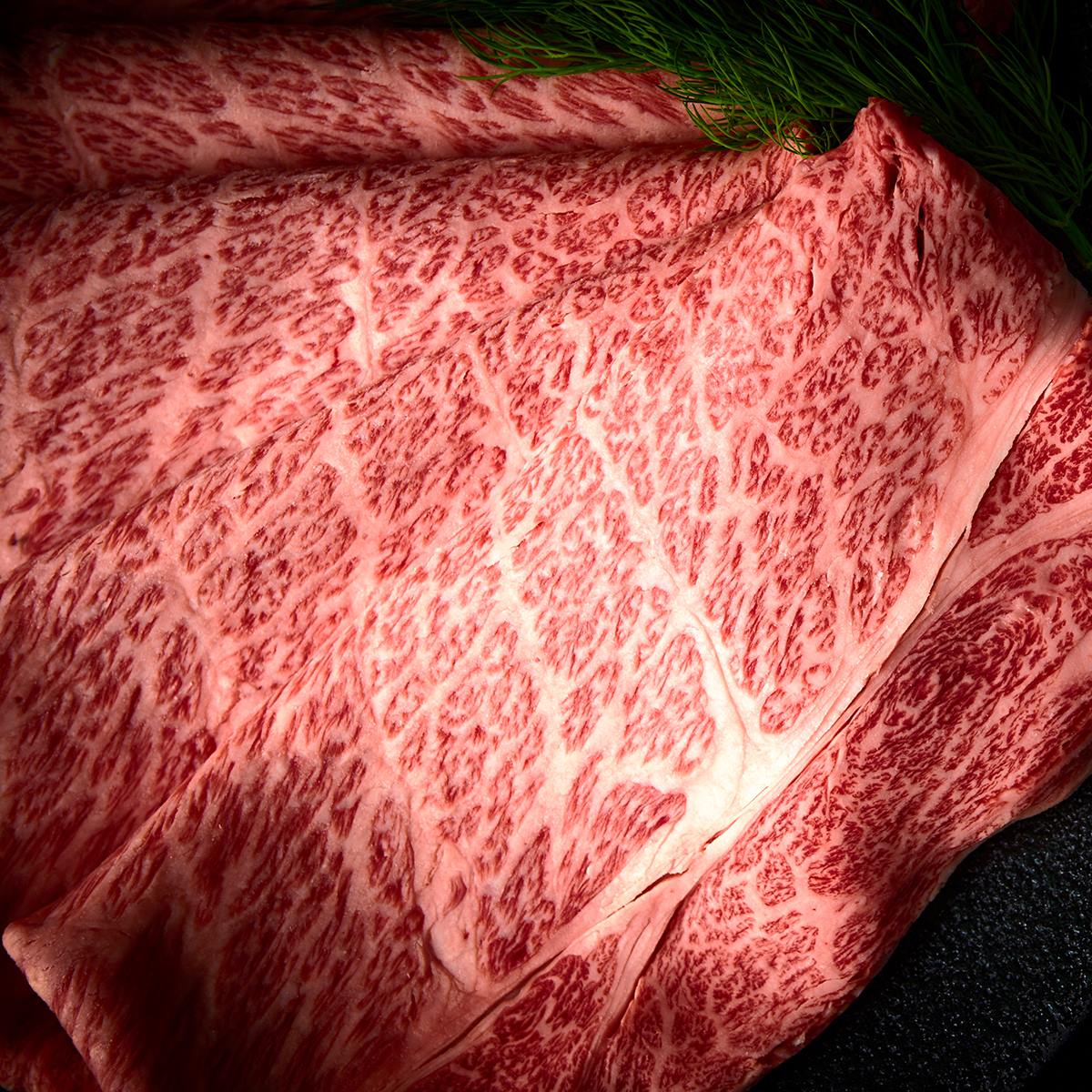 黒毛和牛　釀正肉　深喜21プレミアム 肩ロースすき焼き用 400g