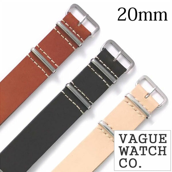 VAGUE WATCH Co. ヴァーグウォッチ レザーベルト 20mm レザー | 対応