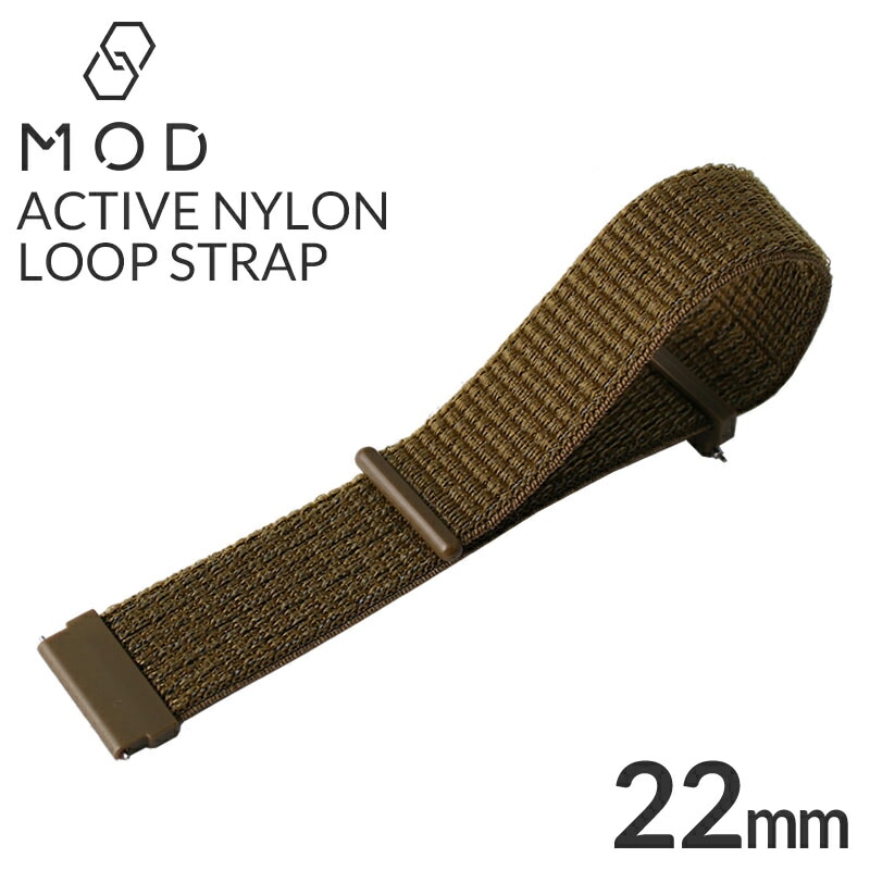 【G-SHOCK 互換 ベルト】 MOD ACTIVE NYLON LOOP STRAP アクティブナイロンループ 交換用 腕時計 ベルト 面ファスナー イージーレバー ナイロン 22mm
