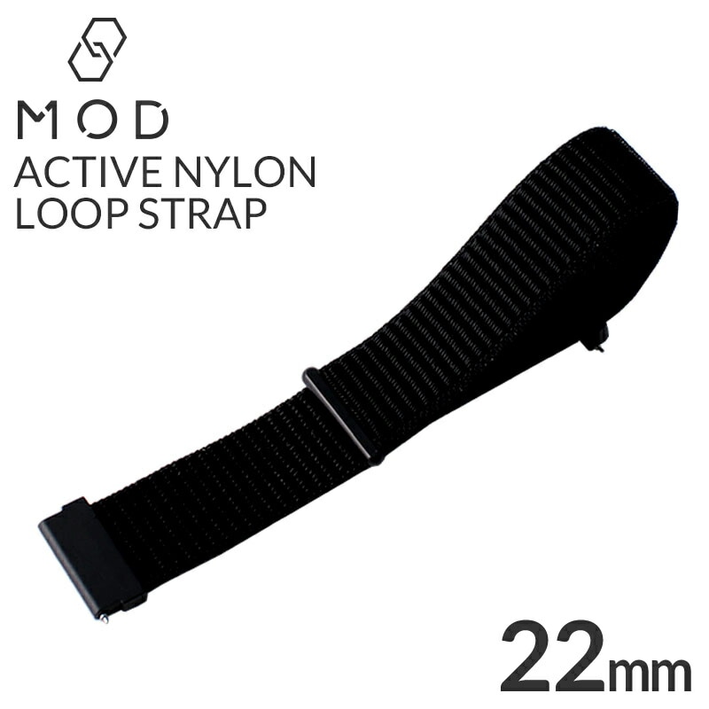 【G-SHOCK 互換 ベルト】 MOD ACTIVE NYLON LOOP STRAP アクティブナイロンループ 交換用 腕時計 ベルト 面ファスナー イージーレバー ナイロン 22mm