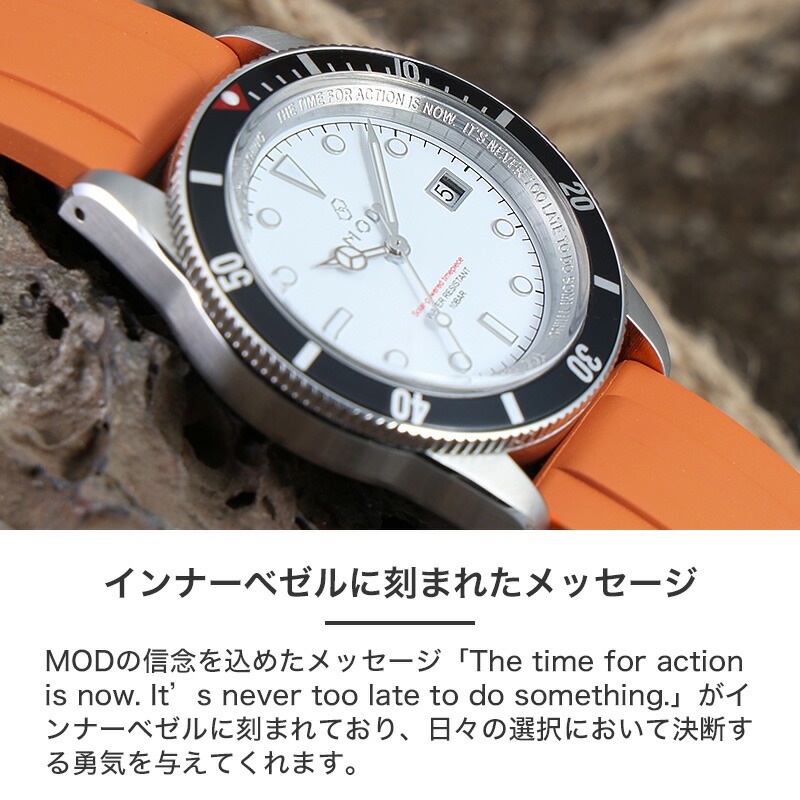MOD LEGACY レガシー FKMラバーオフショア ソーラー 腕時計 メンズウォッチ ヴィンテージダイバーズデザイン ステンレス FKMラバー 38mm