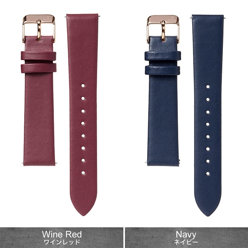 [ケイトスペード 対応] スムースレザーストラップ kate spade 腕時計 替えベルト 18mm 20mm