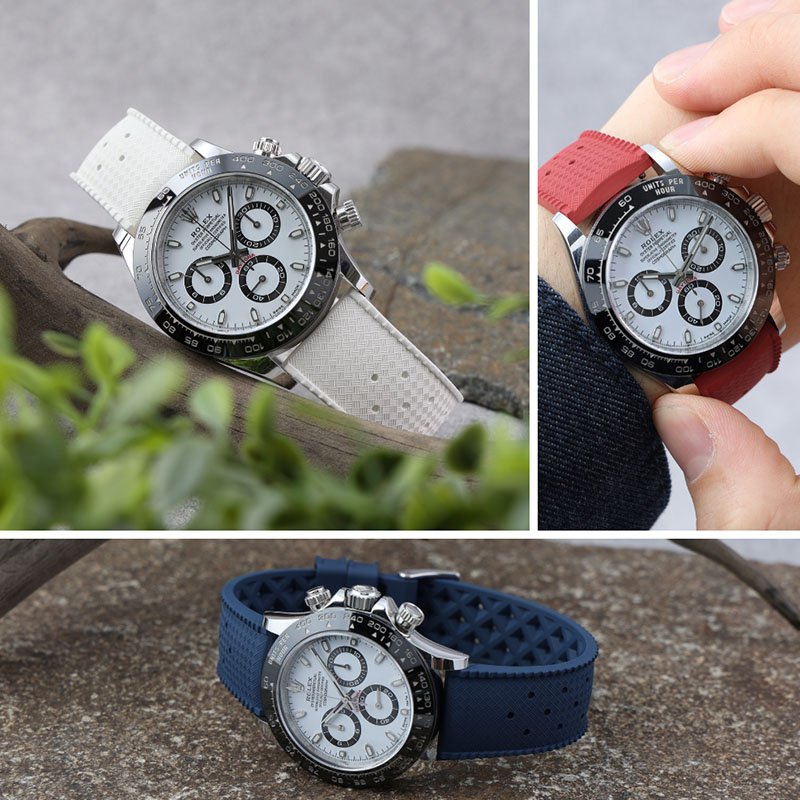 MOD FKMラバーベルト Voyager ブラック Dバックル ROLEX ロレックス 対応】MOD FKM RUBBER STRAP VOYAGER ラバー