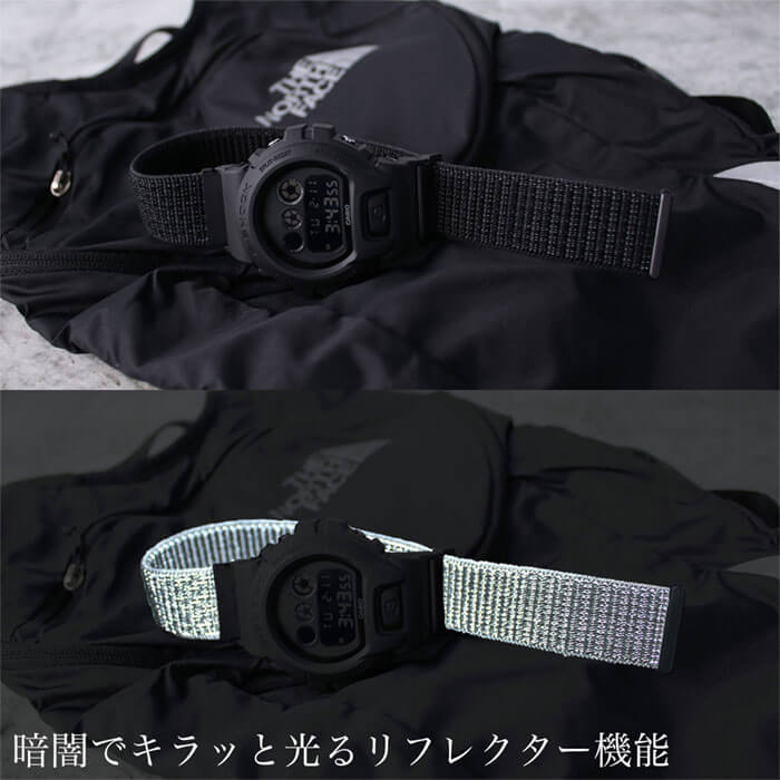 【G-SHOCK 互換 ベルト】 MOD ACTIVE NYLON LOOP STRAP アクティブナイロンループ 交換用 腕時計 ベルト 面ファスナー イージーレバー ナイロン 22mm