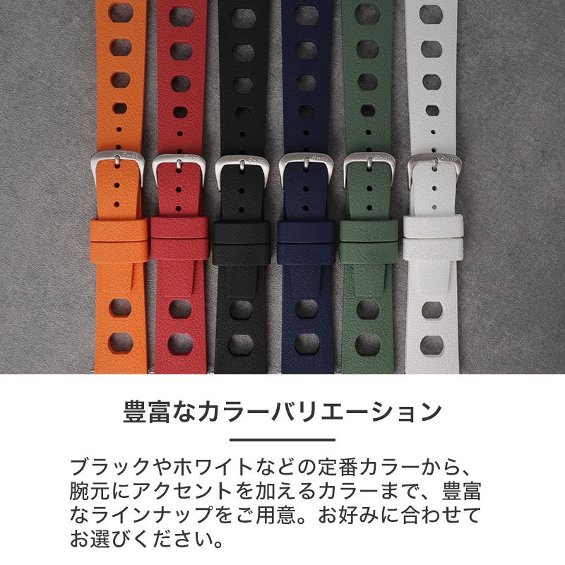 ROLEX DAYTONA 互換 ベルト】 MOD FKM RUBBER STRAP HYDRO FKMラバー