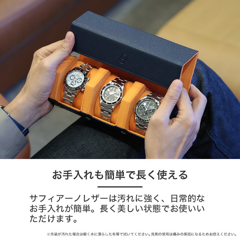 MOD ウォッチロール PRESTIGE プレステージ 3本 収納 腕時計ケース