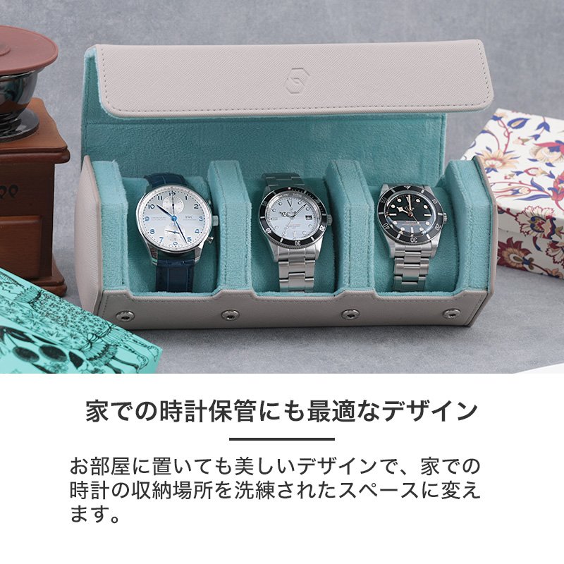 masa　BILIGER　腕時計　予備部品　セット MOD ウォッチロール PRESTIGE プレステージ 3本 収納 腕時計ケース