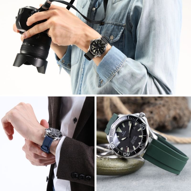 OMEGA SEAMASTER オメガ シーマスター 対応】MOD FKM RUBBER