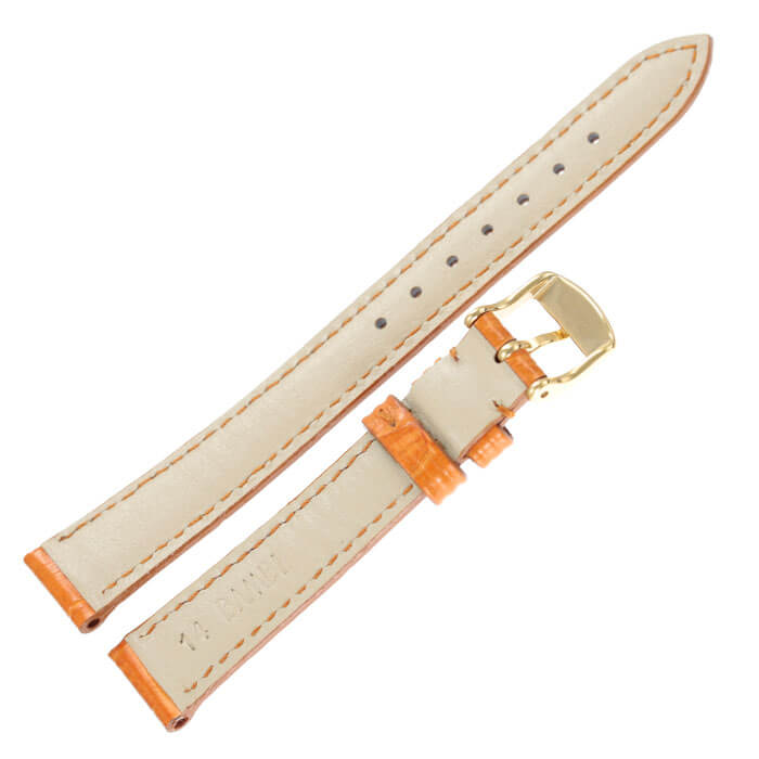 BAMBI バンビ レザーベルト 革ベルト 14mm レザー オレンジ ゴールド 49619