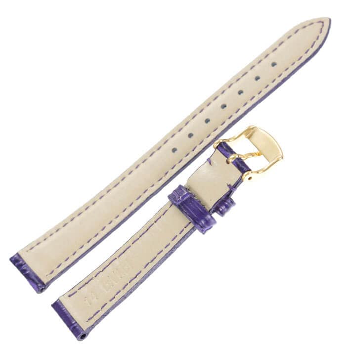 BAMBI バンビ レザーベルト 革ベルト 14mm レザー パープル ゴールド 49621