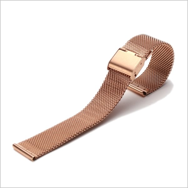 MOD エムオーディー MILANESE METAL MESH STRAP ミラネーゼ メッシュベルト 14mm ステンレススティール ローズゴールド 49922