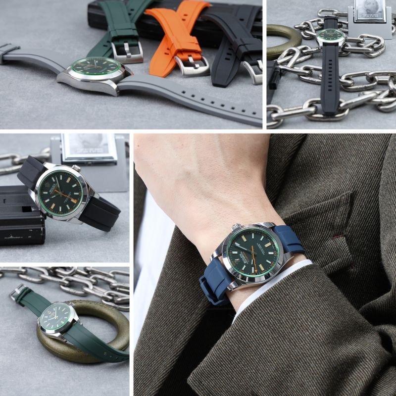 ROLEX ロレックス 対応】MOD FKM RUBBER オフショア ラバー ストラップ
