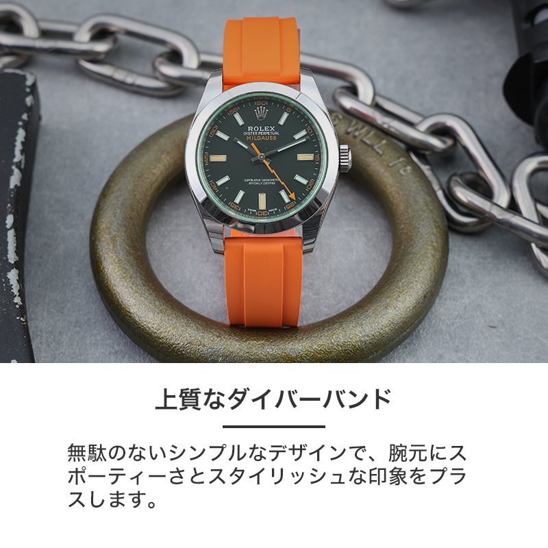 ブライトリング ラバー ベルト 替えベルト メンズ 腕時計 BREITLING ブライトリング 対応MOD FKM RUBBER ハイドロ ラバー