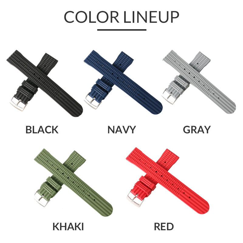 【ブライトリング BREITLING 対応 ベルト】MOD FKM VINTAGE RUBBER STRAP ヴィンテージ ラバー ストラップ カン幅 ラグ幅 20mm 22mm 幅