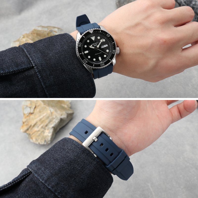 SEIKO セイコー 対応】MOD FKM RUBBER オフショア ラバー ストラップ
