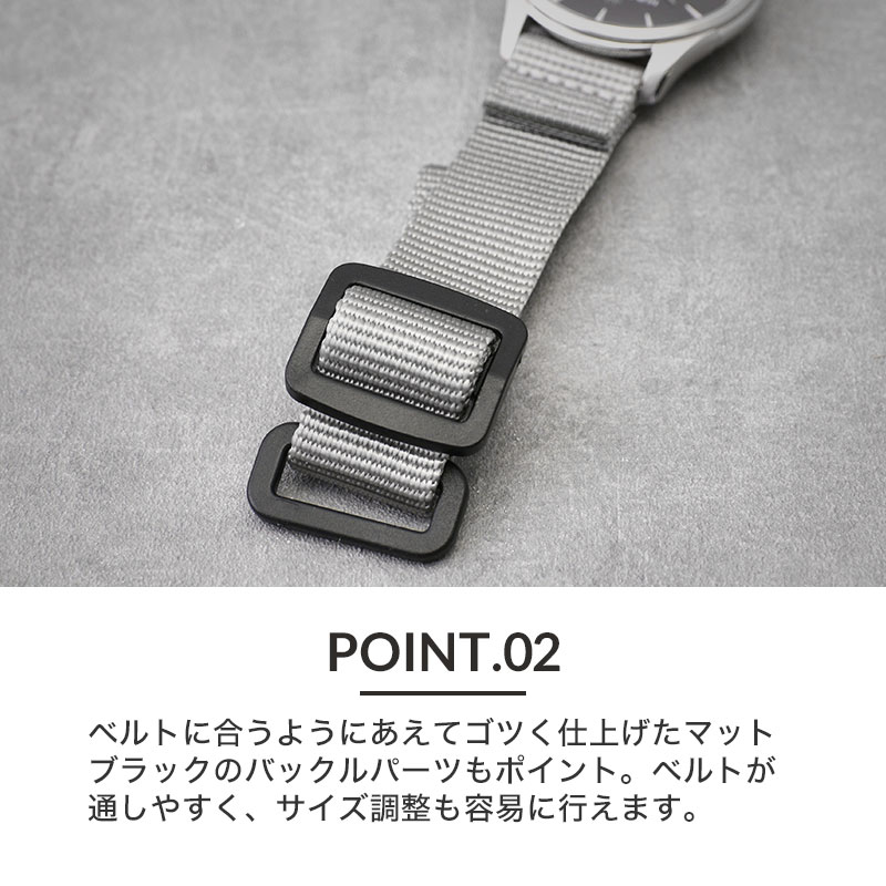 【HAMILTON ハミルトン 対応 ベルト】MOD VELCRO ARMY STRAP ベルクロ アーミー ストラップ マジックテープ バンド カン幅 20mm 22mm