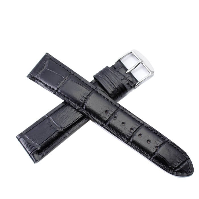 BAMBI バンビ レザーベルト 革ベルト 24mm レザー ブラック シルバー 49633
