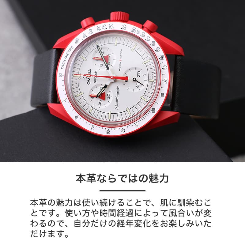 オメガ OMEGA スウォッチ Swatch 対応 ベルト】BIOCERAMIC MoonSwatch