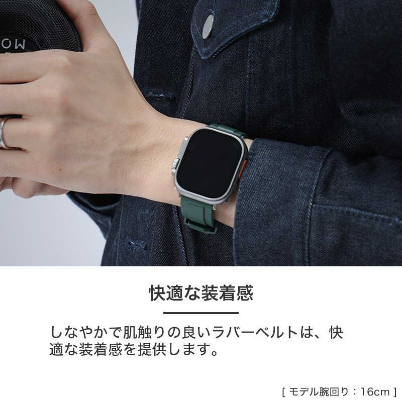 AppleWatch アップルウォッチ 対応】MOD FKM RUBBER オフショア ラバー