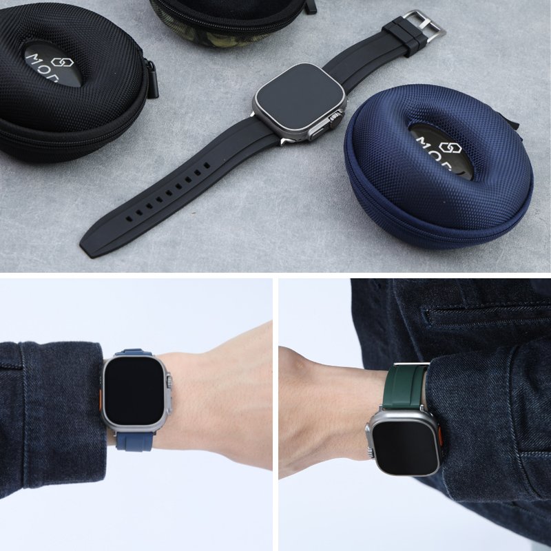 Y4Apple Watch バンド FKMラバーベルト クリアケース カバー Y4Apple Watch バンド FKMラバーベルト クリアケース カバー