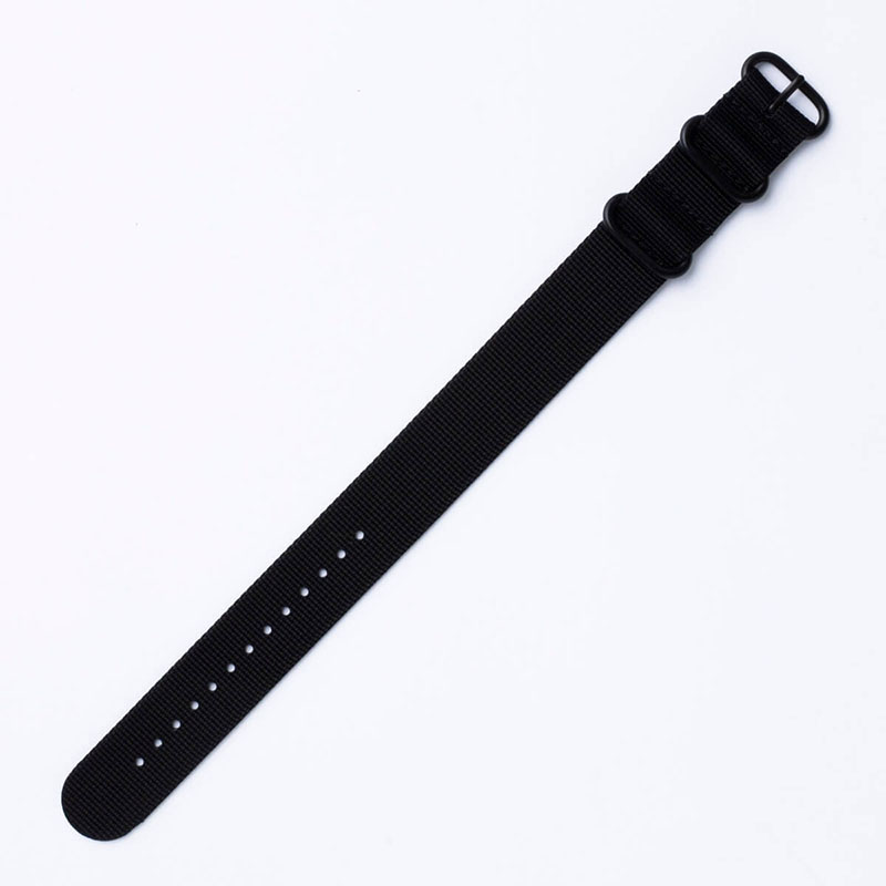 【スント対応 アダプターセット】MOD エムオーディー ZULU NYLON STRAP 24mm ナイロン クールブラック 49838 スント コア オールブラック SUUNTO CORE ALLBLACK