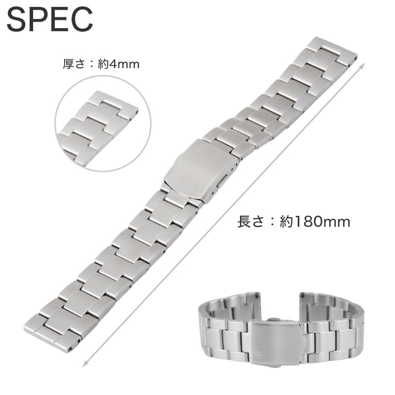 IWC 互換 ベルト】 MOD PREMIUM STEEL LINK STRAP NEXUS プレミアム